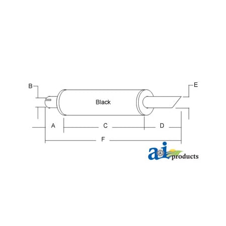 A & I Products Muffler 31" x7" x7" A-83959846